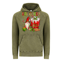 Vintage Olive christmas gnome hot cocoa Vintage Hoodie - MaliasSmallBusiness