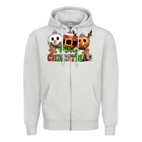 Merry Christmas Zipper Hoodie | Teevron