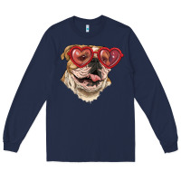 English Bulldog With Love Glass Long Sleeve Tee | Teevron