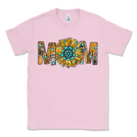 Bubblegum Pink Western Mom With Gemstone And Sunflower Classic Tee - BundleAndBundleShop