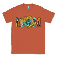 Copper Western Mom With Gemstone And Sunflower Classic Tee - BundleAndBundleShop