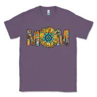 Lavender Western Mom With Gemstone And Sunflower Classic Tee - BundleAndBundleShop