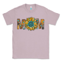 Lilac Western Mom With Gemstone And Sunflower Classic Tee - BundleAndBundleShop