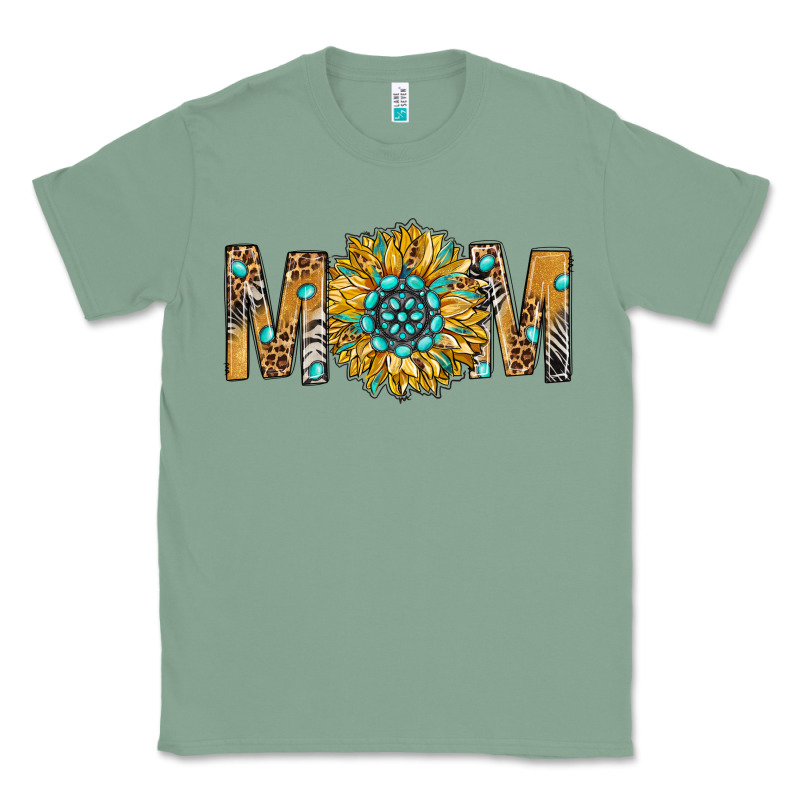 Western Mom With Gemstone And Sunflower Classic Tee by BundleAndBundleShop | Teevron