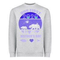 Heather Grey Our First Baby Mama Mother s Day Heavyweight Sweatshirt - Bettercallsaul