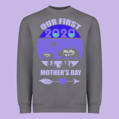 Our First Baby Mama Mother S Day Heavyweight Sweatshirt Designed By Bettercallsaul