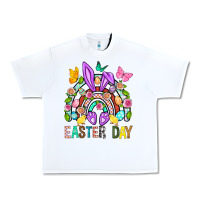 White Easter Day Rainbow Urban Heavy Tee - BundleAndBundleShop