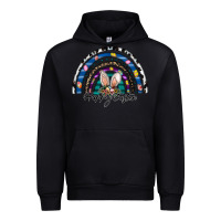 Black happy easter rainbow Urban Hoodie - CowhideDigitalArt