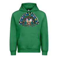 Emerald happy easter rainbow Urban Hoodie - CowhideDigitalArt