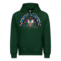 Forest Green happy easter rainbow Urban Hoodie - CowhideDigitalArt