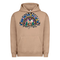 Pigment Burro happy easter rainbow Urban Hoodie - CowhideDigitalArt