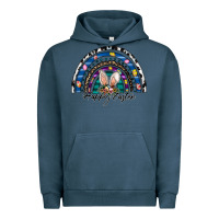 Pigment Midnight Navy happy easter rainbow Urban Hoodie - CowhideDigitalArt