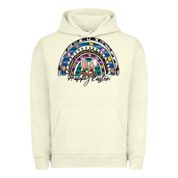 Pigment Pistachio happy easter rainbow Urban Hoodie - CowhideDigitalArt