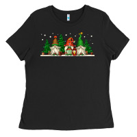 Black Christmas gnomes Ladies Tee - Jasminsmagicworld