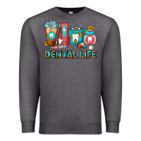 Charcoal Heather Dental Life Dentist Coffee Cups Premium Sweatshirt - FaDigitalArtStudio