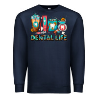 Navy Dental Life Dentist Coffee Cups Premium Sweatshirt - FaDigitalArtStudio