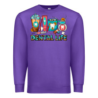 Purple Dental Life Dentist Coffee Cups Premium Sweatshirt - FaDigitalArtStudio