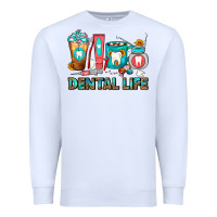 White Dental Life Dentist Coffee Cups Premium Sweatshirt - FaDigitalArtStudio
