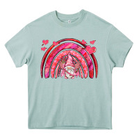 Arona valentines day rainbow with cupid gnome Heavy Core Tee - NancyCooperArtShop