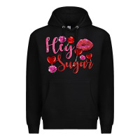 Black hey sugar with lips and candies olivia Premium Hoodie - OliviaCreatesArt