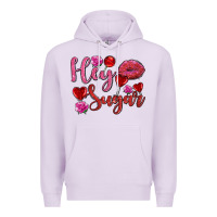 Lilac hey sugar with lips and candies olivia Premium Hoodie - OliviaCreatesArt