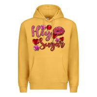 Mustard hey sugar with lips and candies olivia Premium Hoodie - OliviaCreatesArt