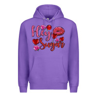 Purple hey sugar with lips and candies olivia Premium Hoodie - OliviaCreatesArt