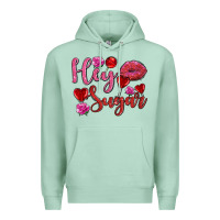 Seafoam hey sugar with lips and candies olivia Premium Hoodie - OliviaCreatesArt