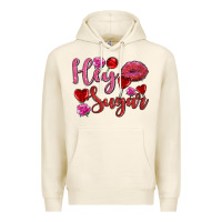 Hey Sugar With Lips And Candies Olivia Premium Hoodie | Teevron