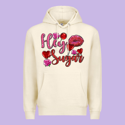 Hey Sugar With Lips And Candies Olivia Premium Hoodie Designed By Oliviacreatesart