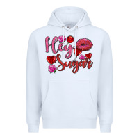 White hey sugar with lips and candies olivia Premium Hoodie - OliviaCreatesArt
