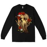 Black Ghost Skeleton Long Sleeve Tee - RanaPortraitStore