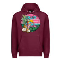 Burgundy somewhere on a beach Premium Hoodie - JahusDesignShop