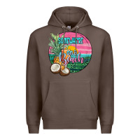 Coffee somewhere on a beach Premium Hoodie - JahusDesignShop