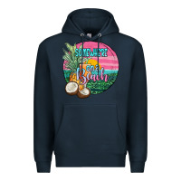 Navy somewhere on a beach Premium Hoodie - JahusDesignShop