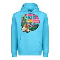 Ocean Blue somewhere on a beach Premium Hoodie - JahusDesignShop