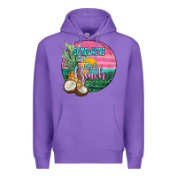 Purple somewhere on a beach Premium Hoodie - JahusDesignShop