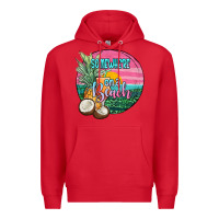 Red somewhere on a beach Premium Hoodie - JahusDesignShop
