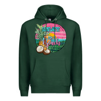 Sports Green somewhere on a beach Premium Hoodie - JahusDesignShop