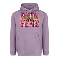 Lavender Faith over fear  Breast Cancer Awareness Heavyweight Hoodie - FaDigitalArtStudio