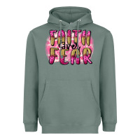 Sage Faith over fear  Breast Cancer Awareness Heavyweight Hoodie - FaDigitalArtStudio