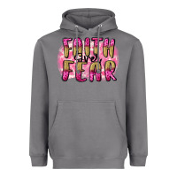 Storm Faith over fear  Breast Cancer Awareness Heavyweight Hoodie - FaDigitalArtStudio