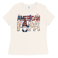 Bone american papa with gnome Ladies Tee - NancyCooperArtShop
