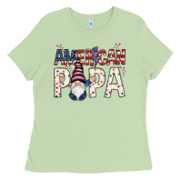 Matcha american papa with gnome Ladies Tee - NancyCooperArtShop