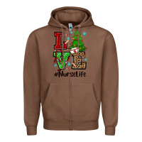 Chestnut love nurse life christmas Zipper Hoodie - CowGirlArtShop