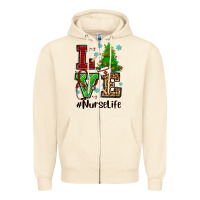 Sandshell love nurse life christmas Zipper Hoodie - CowGirlArtShop