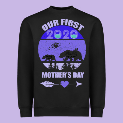 Our First Baby Mama Mother S Day Heavyweight Sweatshirt Designed By Bettercallsaul
