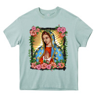 Arona lady of guadalupe portrait Heavy Core Tee - BarkalooDesign