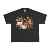Pigment Black Western Cowgirl Coffee Cup Bbs Urban Heavy Tee - BundleAndBundleShop