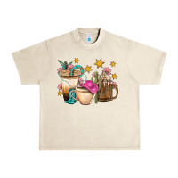 Sandshell Western Cowgirl Coffee Cup Bbs Urban Heavy Tee - BundleAndBundleShop